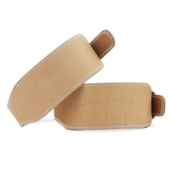 

the first layer of cowhide weightlifting belt fitness squat gym training workout back support waist, Black;gray