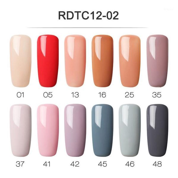 

pcs soak-off uv gel polish kit non toxic nail lacquer nn1, Red;pink