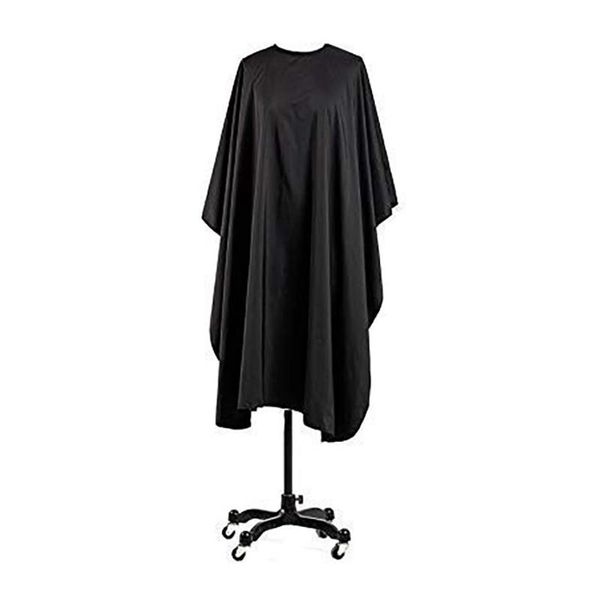 

black cloth professional hair salon nylon shawl with snap closure cut hairdressing cape aprons