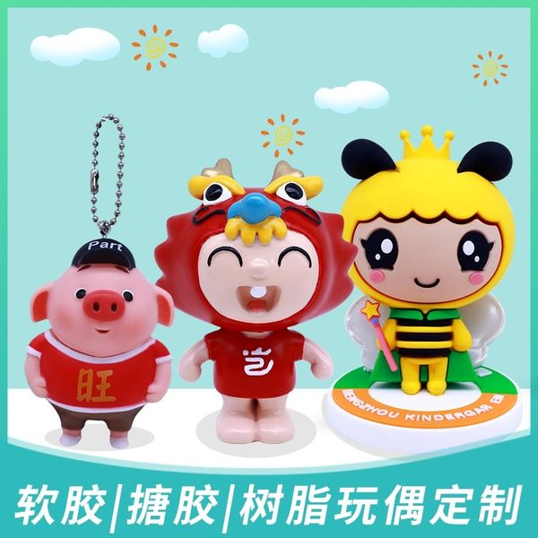 

pvc doll plastic resin enamel injection molding children's soft toy model