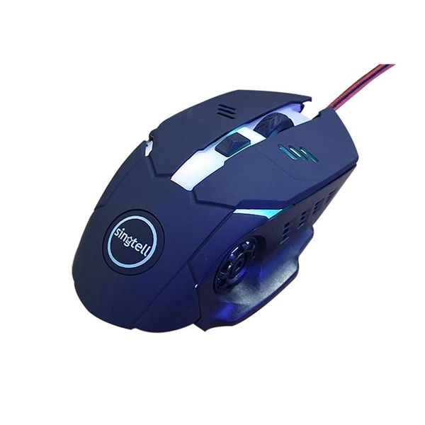 

mice wired gaming mouse 6 key 3200dpi adjustable 7 color backlight led usb optical office for lappc