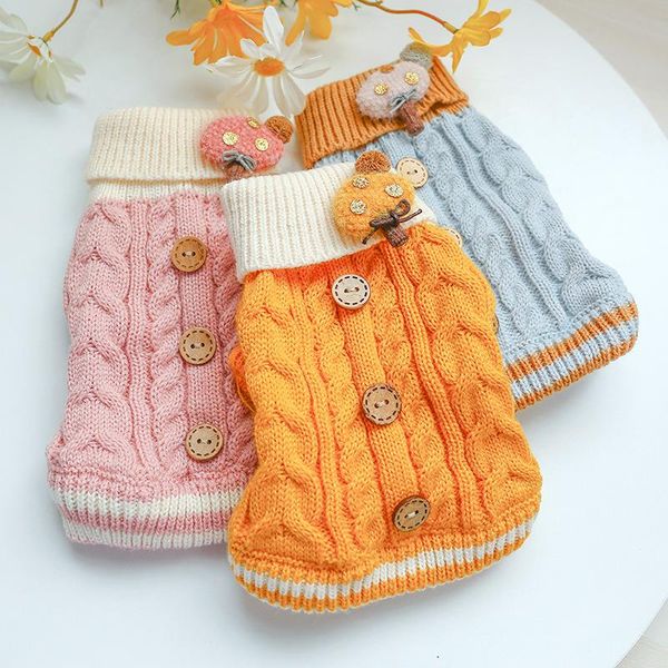 

dog apparel winter sweater cat clothes puppy clothing knit yorkshire pomeranian poodle bichon schnauzer pet outfit costumes