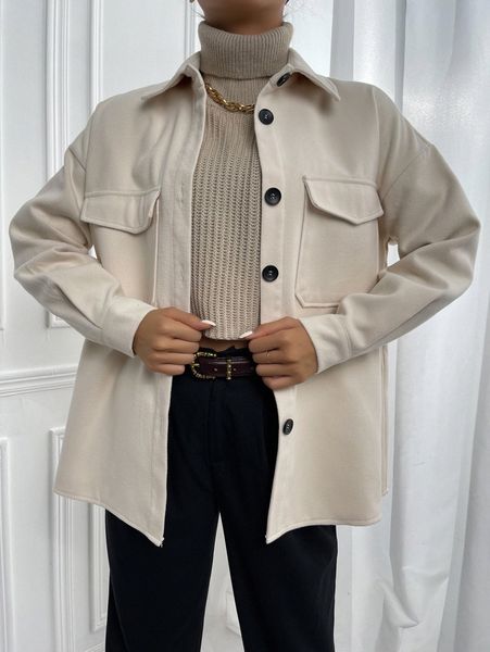 

drop shoulder flap pocket overcoat k1or#, Black