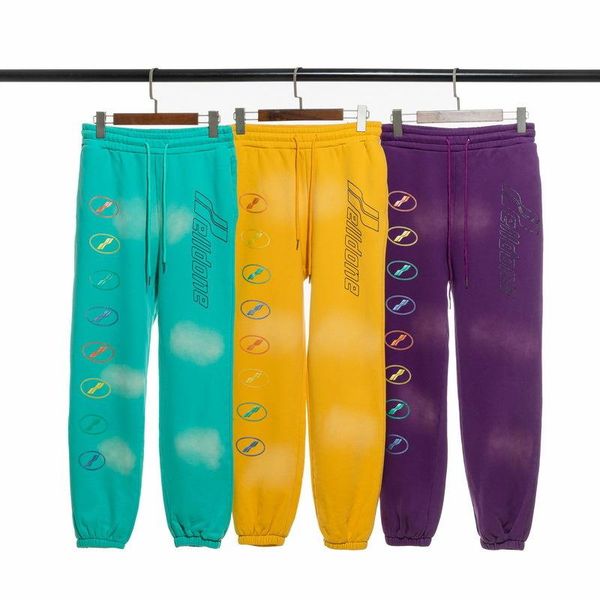 

men's pants fashion brand we11done y2k streetwear sweatpants leisure trousers man clothing for women, Black