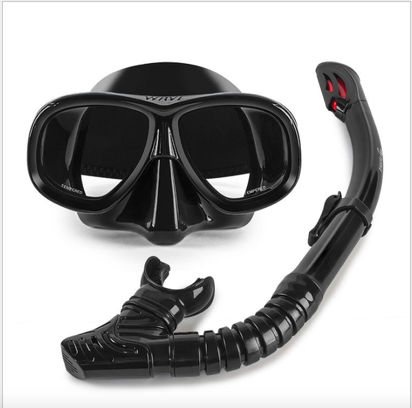 

snorkeling sambo silicone full dry snorkel large frame anti-fog myopia suit equipped with diving mask masks