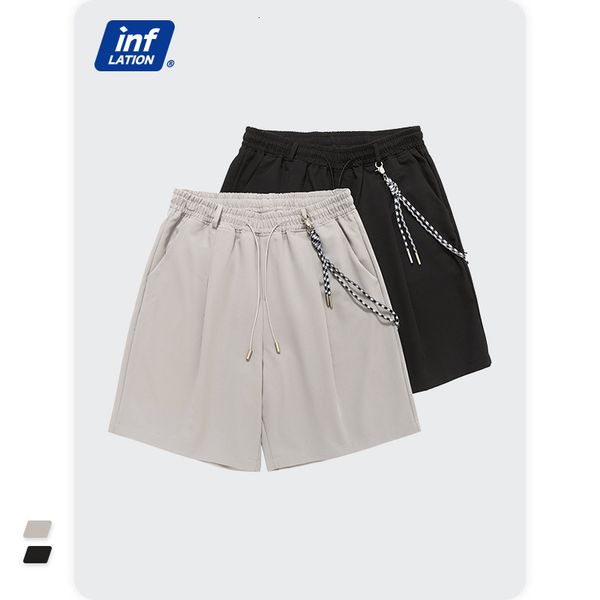 

shorts inf men's clothing - products in spring and summer 2021 classic simple fashion brand versatile solid color casual loose sweater, White;black