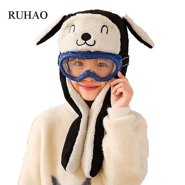 

berets girl bomber hats child pilot hat earmuffs beanies kids autumn winter warm earflap ear protection cap cat ski caps, Blue;gray