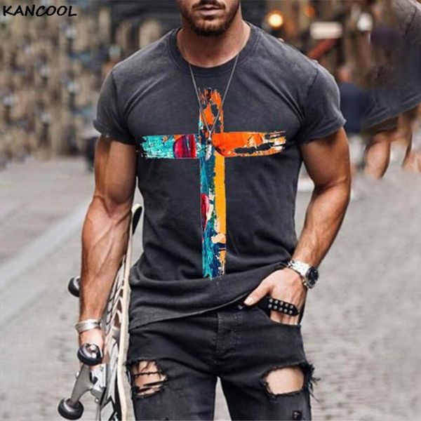 

oversized t shirt men summer casual short sleeve tshirt clothing cross print graphic tee shirts tshirts 5xl men's t-shirts, White;black