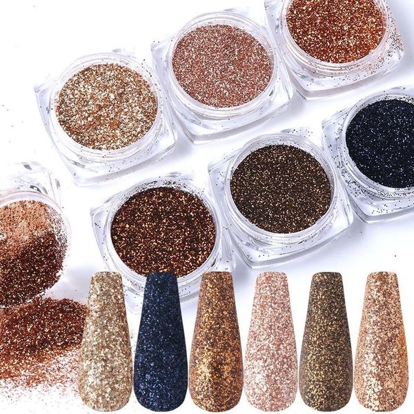 

nail glitter cross-border art glitter, vibrato color matching, japanese chameleon laser mixed set, Silver;gold