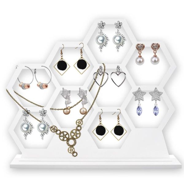 

hooks & rails portable earring jewelry display rack wooden necklace organizer stand handicraft articles decoration wood holder