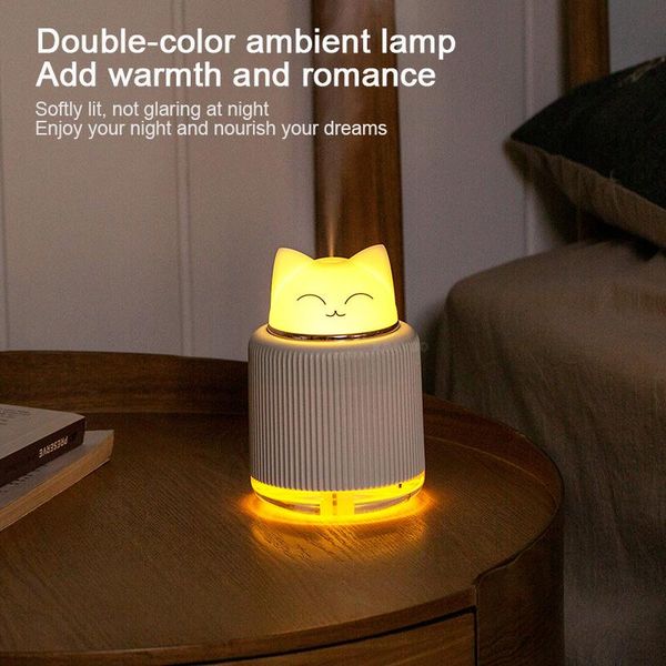 

cartoon air humidifier usb ultrasonic electric aromatherapy essential oil diffuser with night light home office humidifiers
