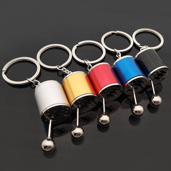 

keychains men metal car keychain gear shift gearbox knob key ring keyring nice gifts red blue gold silver black