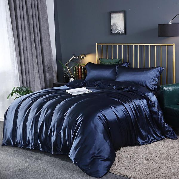 

bedding sets satin bed sheets double duvet cover 220x240 and pillowcase silky quilts  king size