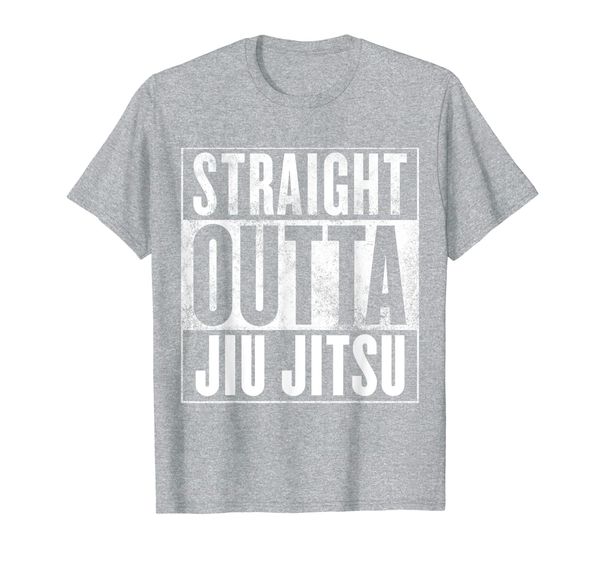 

jiu jitsu shirt - straight outta jiu jitsu t-shirt, White;black