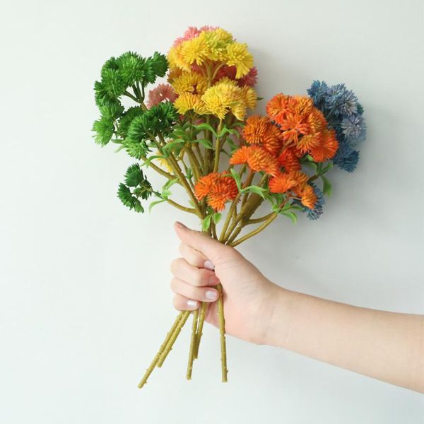 

decorative flowers & wreaths artificial flower 6 large aglaia fruit succulent plant wall home decoration wedding mw17680