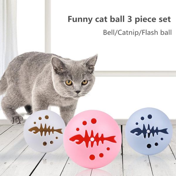 

cat toys for cats rubber ball kitty cute interactive pet bell toy products