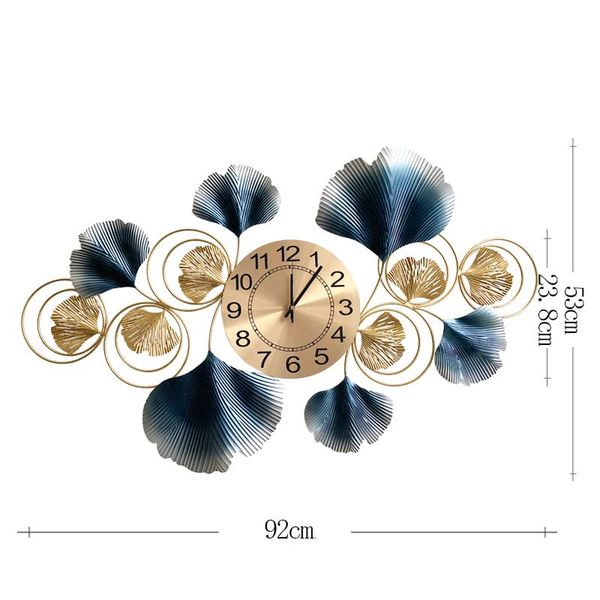 

wall clocks chinese style light luxury living room clock quiet home bedroom creative art watch decoration