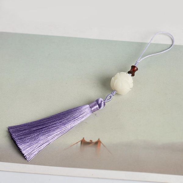 

cell phone straps & charms chinese retro tassel mobile chain pendant fan drop flute bodhi root lotus gift shell