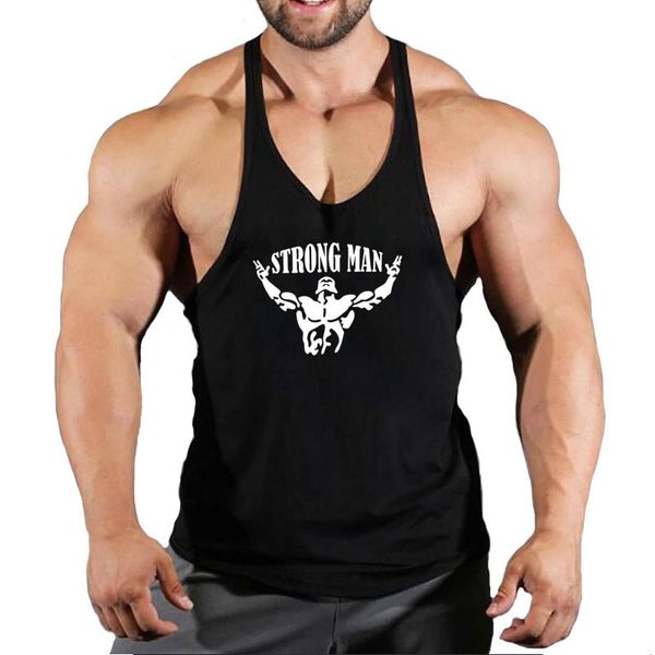 

men' tank 2021 cotton underwear men bodybuilding singlet sleeveless slim fit vest, White;black