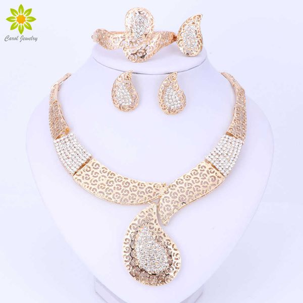 

fine african beads jewelry set for women party accessories vintage jewely set fashion indian gold color nigerian wedding h1022, Silver
