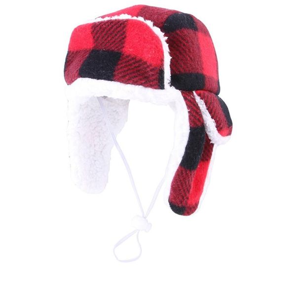 

dog apparel warm plush winter pet hat pets beret headgear dogs windproof creative