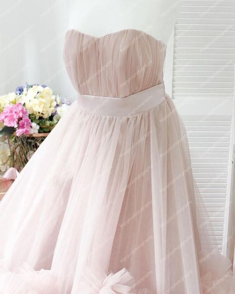 

casual dresses arrival puffy ball gown tulle strapless ruffles plus size bridal pregnancy gowns for po shoot maternity, Black;gray