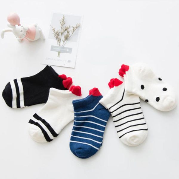 

socks 5pairs/lot spring summer infant floor soft cotton boat red heart for baby boys girls mesh cute toddler sock, Pink;yellow