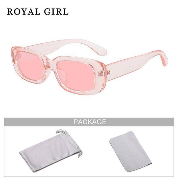 

sunglasses royal girl square sun glasses travel small rectangle men women vintage retro oculos lunette de soleil femme ss765, White;black
