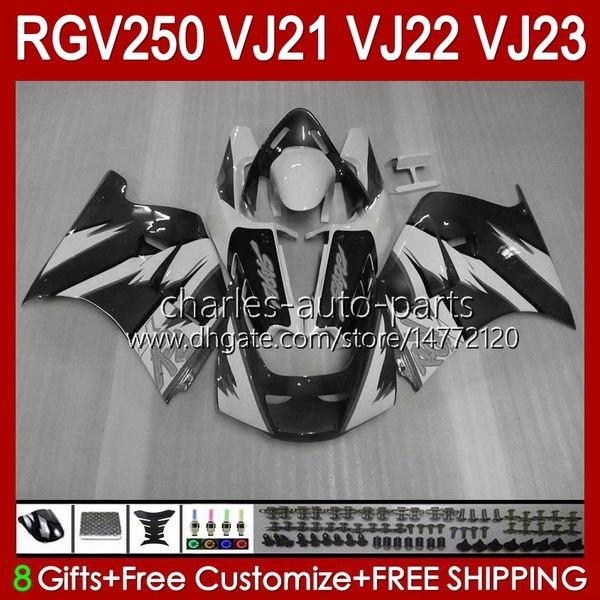 Body Kit Gray Lustroso para Suzuki VJ21 RGV250 RGVT RGV 250cc 250 CC Bodywork VJ-21 Painel 21HC.128 RGV-250CC RGV-250 RGVT-250 VJ 21 1988 1989 RGV250C SAPC 88 89 Fairing OEM