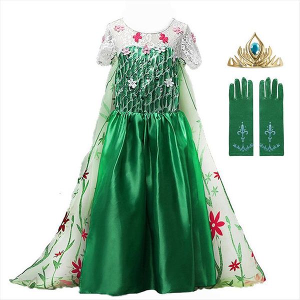 

for girl dresses halloween green costume kids princess girls carnival disguise party wear 3 10 yrs, Red;yellow
