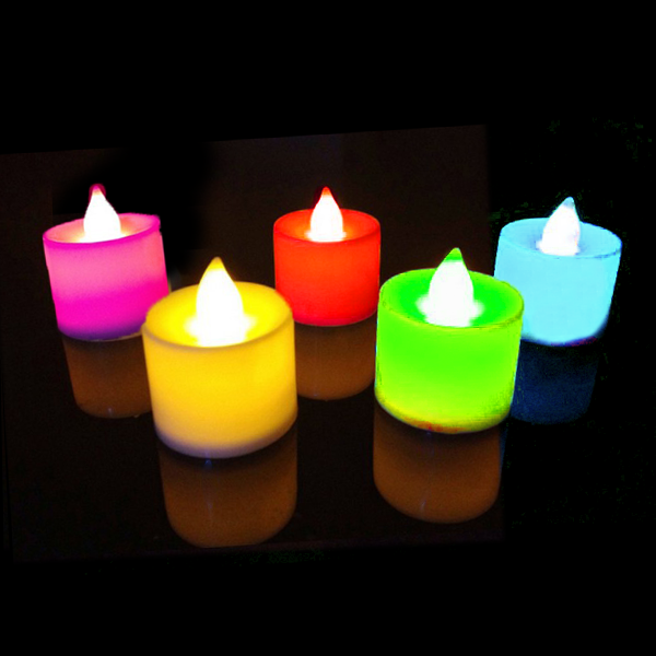 

romantic electronic candle lamp proposal led flameless candle led light glow in the dark toys for kids birthday decoratio