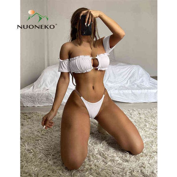 

nxy set nuoneko women bikini female two piece beach swimwear split surfing swimming suit for summer beachwear bkn18 1211, Red;black