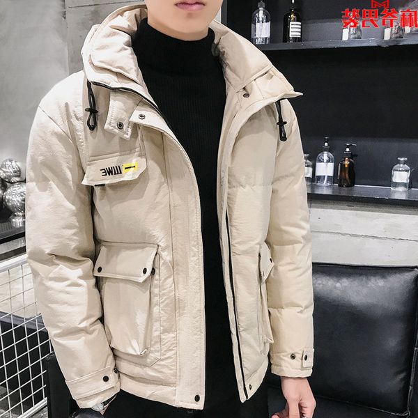 

men's down & parkas [preÃ§o de apuramento inverno] roupas trabalho casaco algodÃ£o acolchoado masculinas n704, Black