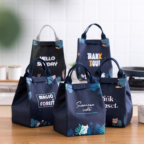 

storage bags kitchen accessories large capacity thermal insulated bag fastener tape oxford cloth picnic hiking tote for home/school