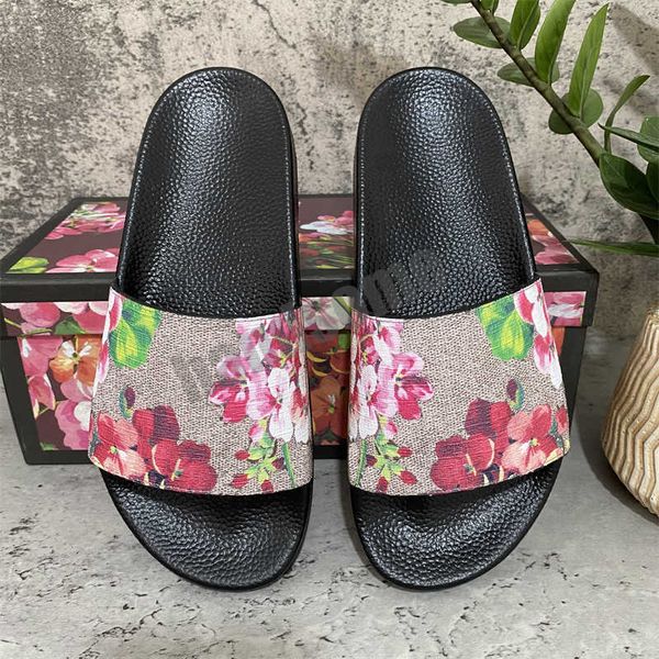 

[with box] 2021 women men slides summer slippers beach indoor flat sandals flip flop spike sandal eur 36-46, Black
