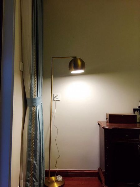 

nordic personality simple gold floor lamp marble base standing lamps and lanterns for living room