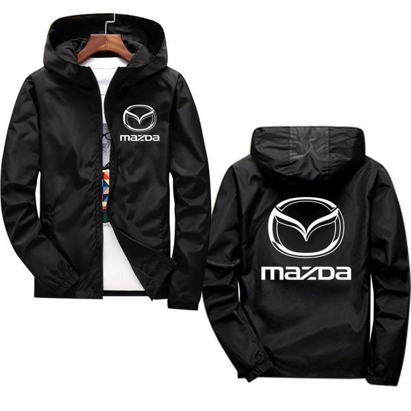 

jogging clothing 2021 selling spring autumn mazda brand logo mens england style casual hooded solid color cotton printed hoodie, Black;red