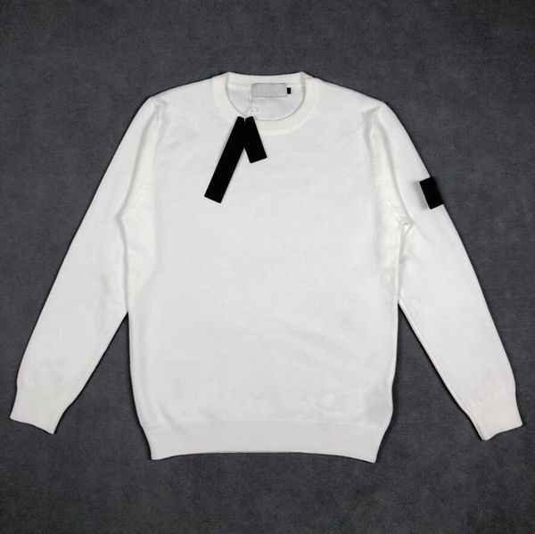 

designer men's sweaters fashion long sleeve sweater simple solid o-neck casual knitted pullovers men sportwear jumpers, White;black