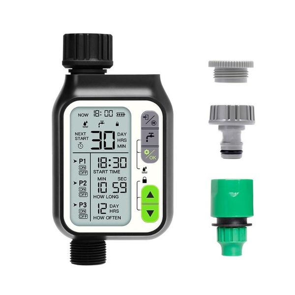 

watering equipments lcd screen single outlet rain timer sensor random colors 90 * 60 160mm