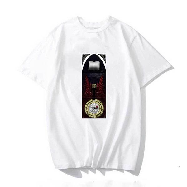 

men's t-shirts t-shirt from the cartoons of kawaii men in t-shirt church kira, White;black