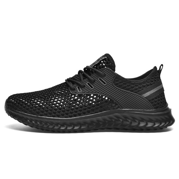 

casual mens shoes fashion men sneaker cool summer hollow sports wading shoe with original boxlarge size 39-48, Black