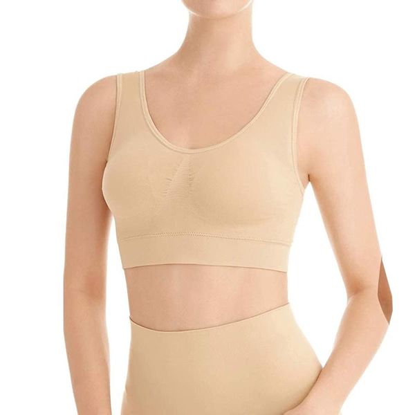 

4# 2021 women sport underwear high impact exercise fitness yoga running pad sports suit vest push up bra outfit