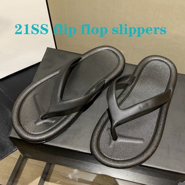 

with box 21ss flip flop slippers women slide black white the comfortable fashion non-slip indoor shoes size 36-41