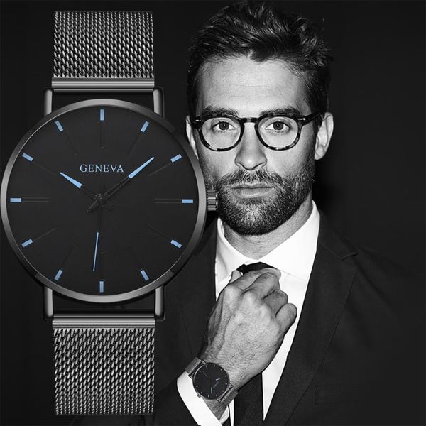 

simple men's watches 2021 fashion business military quartz watch steel strap sport wrist male clock relogio masculino wristwatches, Slivery;brown