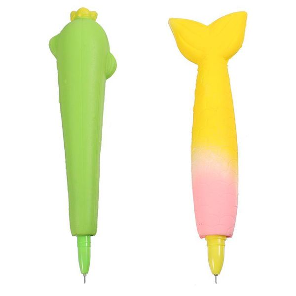 

2pcs creative students decompression pen soft gel pens cartoon