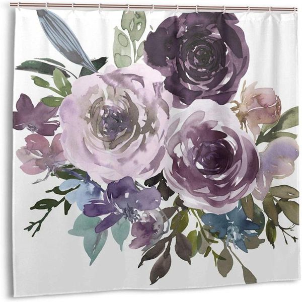 

shower curtains rose waterproof curtain, cartoon curtain