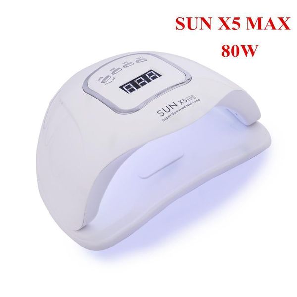 

x5 max 80w nail dryer 45pcs leds curing lamp for manicure with motion sensor lcd display uv led nails gel polish1