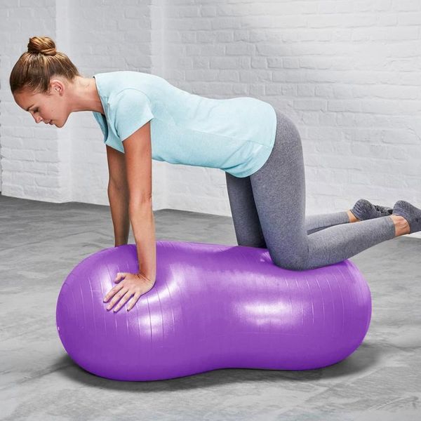

yoga supplies explosion-proof peanut ball fitness rehabilitation physical therapy ball-purple balls