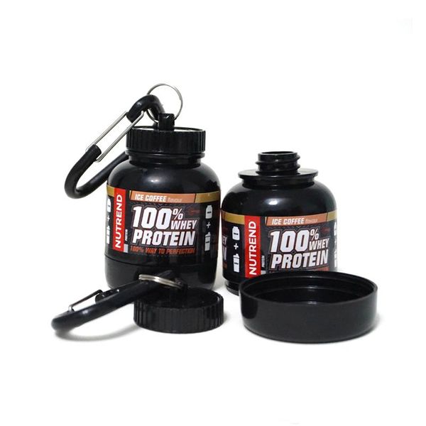 

storage bottles & jars portable protein powder container food box musculation platic travel bottle canister mountaineering fitness