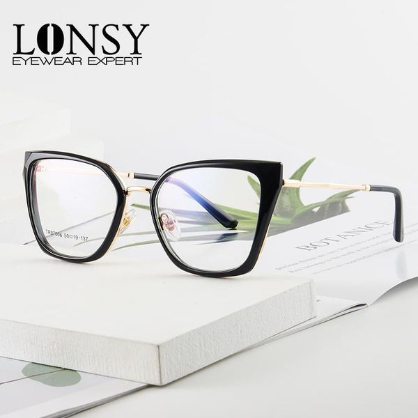 

sunglasses fashion square reading glasses women anti blue light cat eye presbyopia woman big oversize clear eyewear, White;black